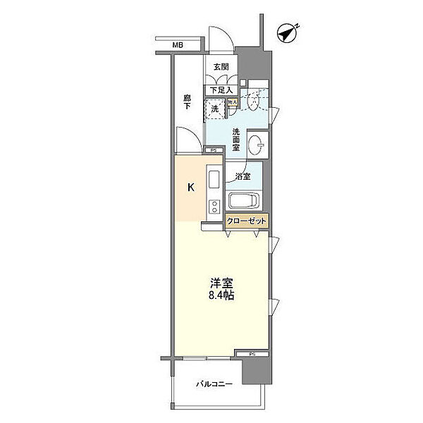 【品川区西五反田のマンションの間取り】