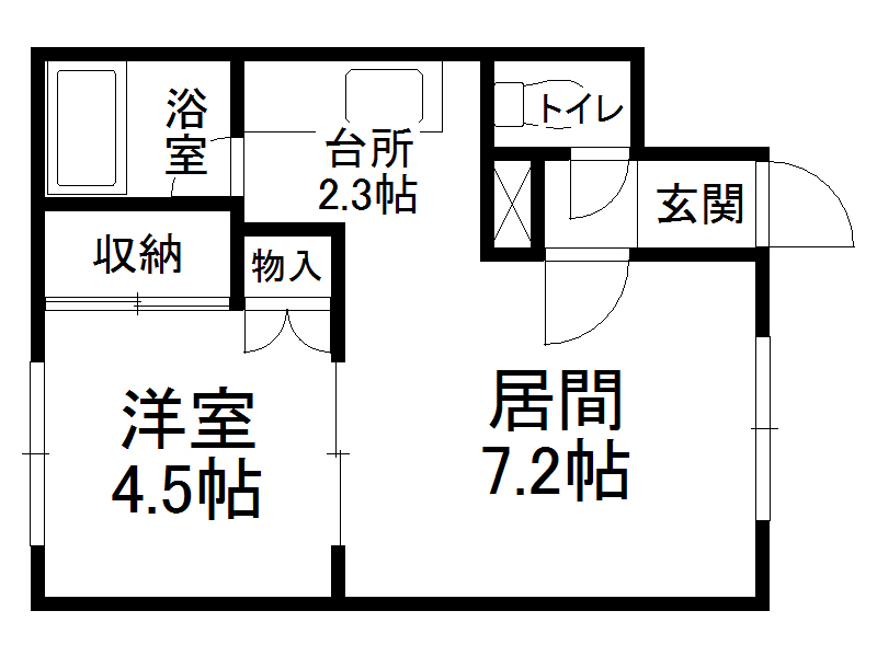 コーポラポールの間取り