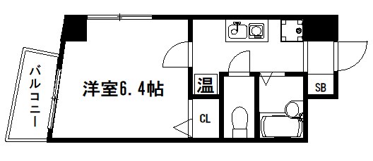 京都市東山区泉涌寺門前町のマンションの間取り