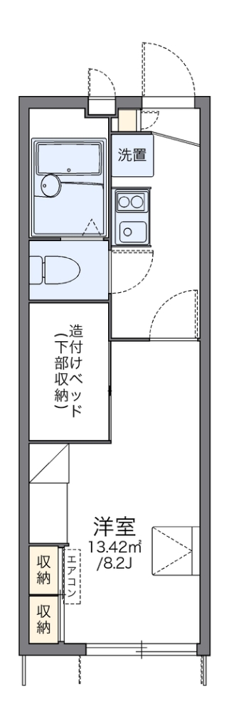 レオパレスＰｅａｃｅｆｕｌの間取り