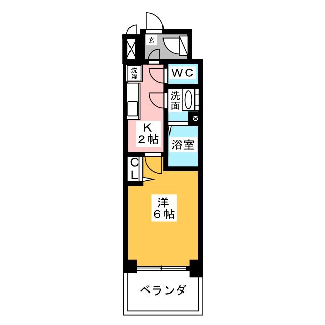 プレサンス丸の内アドブルの間取り