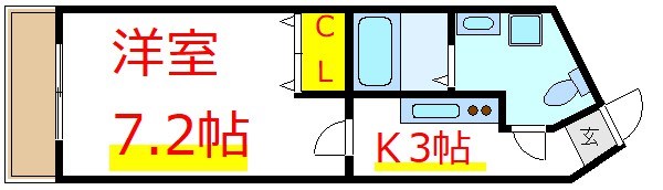 【荒川区東尾久のマンションの間取り】