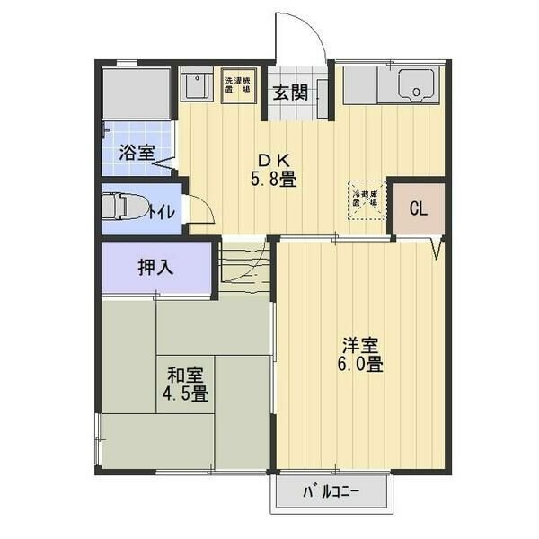 コスモ清水ヶ岡の間取り