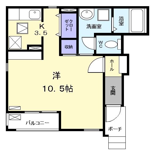 アルファ　カエリーの間取り