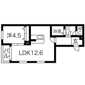 北区志賀町APの間取り