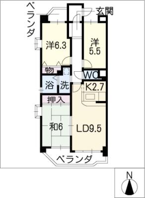 ロイヤルパレスフジの間取り