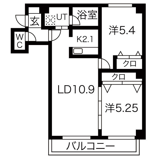 Lasa宮の沢の間取り