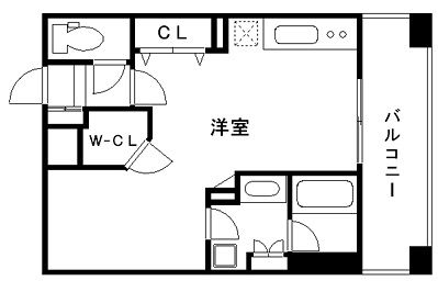 プレジール三ノ宮の間取り