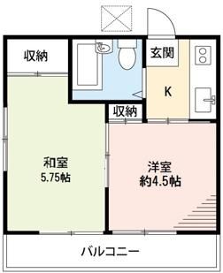 町田市金森のアパートの間取り