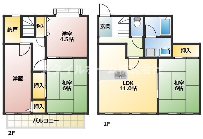 ツインハウスの間取り