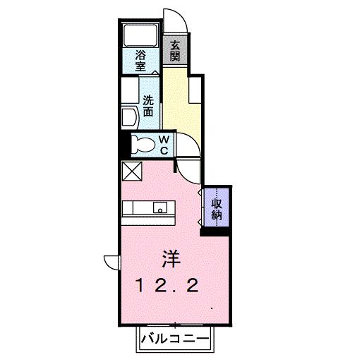 高浜市芳川町のアパートの間取り