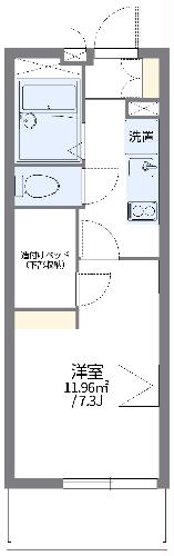 レオパレス中吉田Ｕの間取り