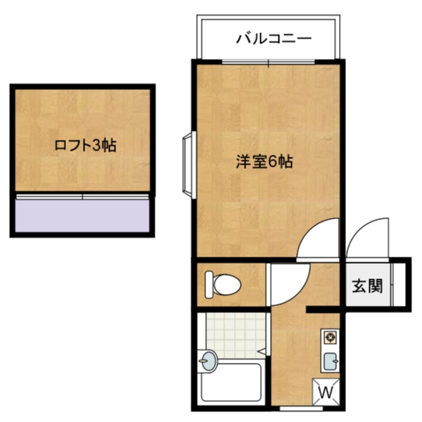 グランモア港ヶ丘2A棟の間取り