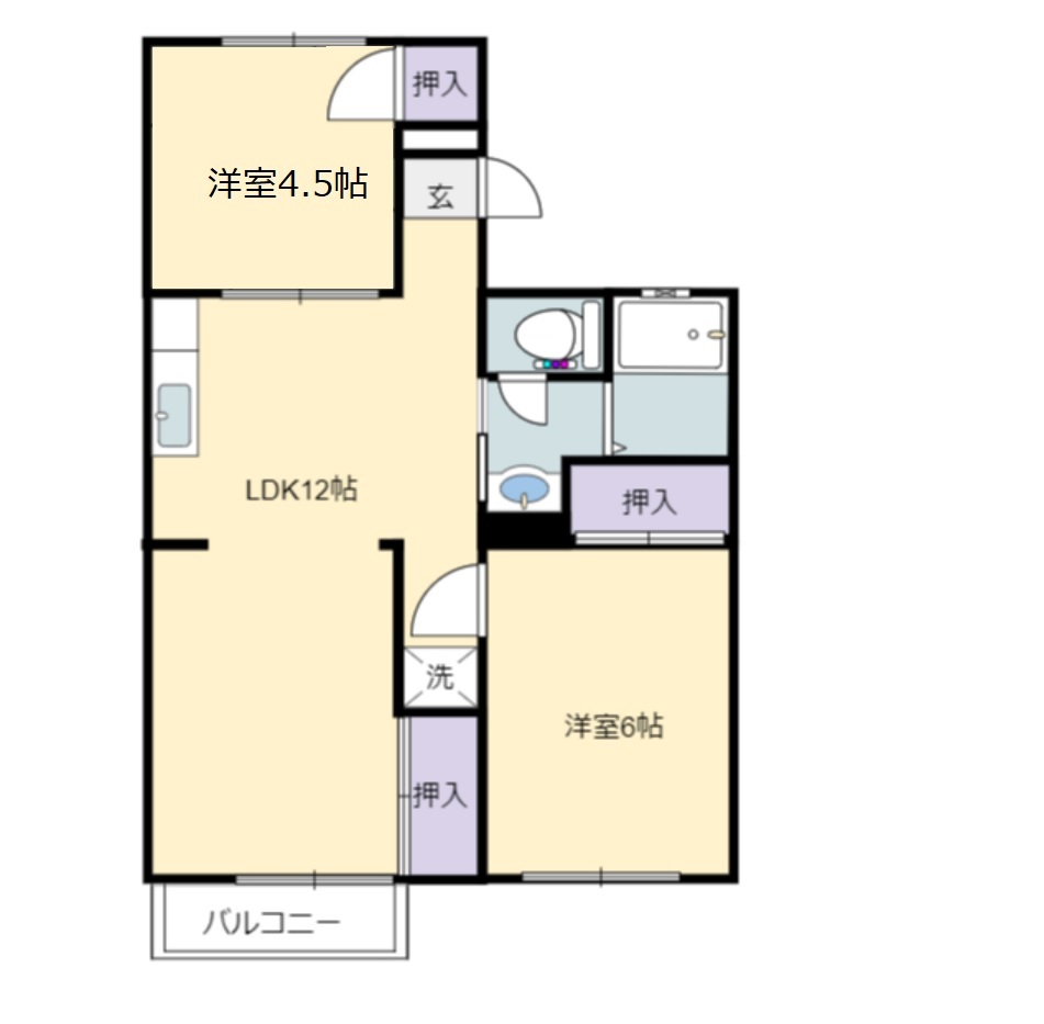 小林コーポの間取り