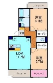 グランシャリオ（Ｙ＆Ｍ）の間取り