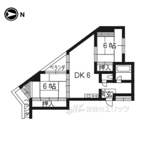 第二ロイヤルハイツ和田の間取り