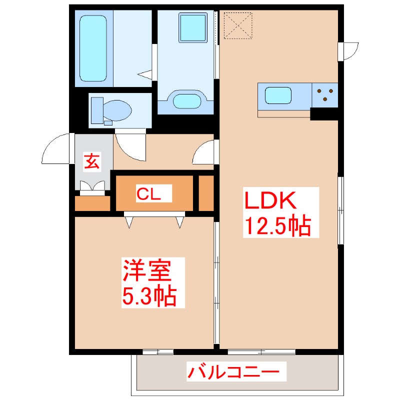 カーサ薬師の間取り