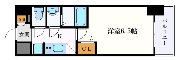 名古屋市中区新栄のマンションの間取り