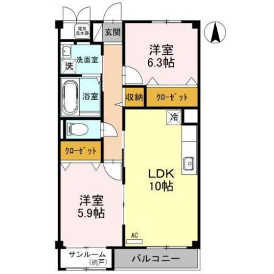 フェリーチェ光陽の間取り