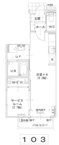 岩手県盛岡市青山４（アパート）の賃貸物件の間取り