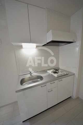 キッチン　La CASA 上本町　２口ガスシステムキッチン