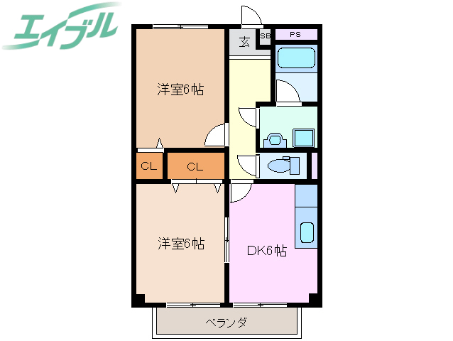 カトレア七番館の間取り写真