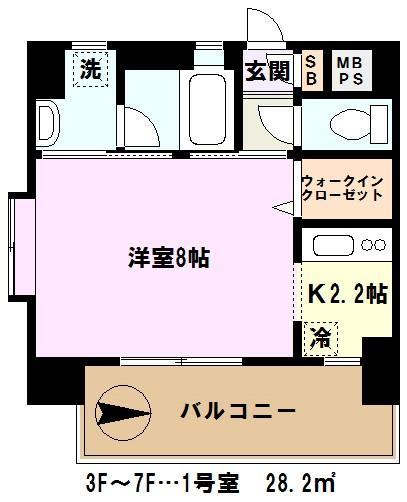 ホームワード西條の間取り写真