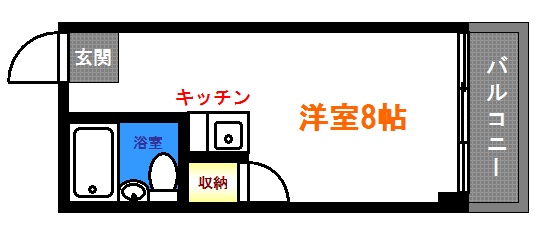 【広島市南区西蟹屋のマンションの間取り】