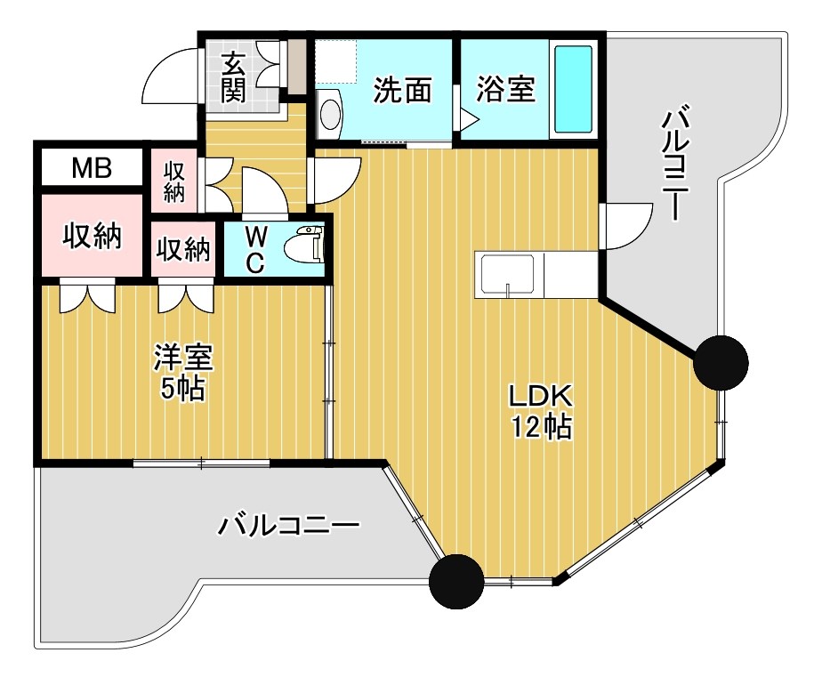 【ロイヤルセンタービルの間取り】