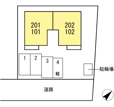 駐車場　4番です