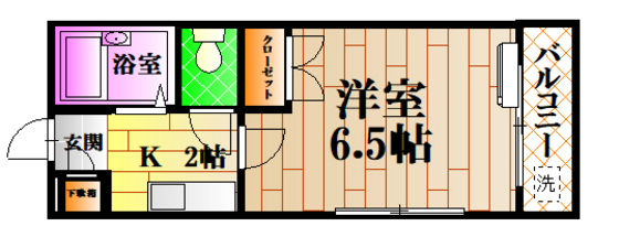 広島市安佐北区可部南のマンションの間取り