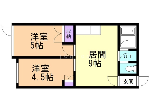 五稜郭パークハイツの間取り