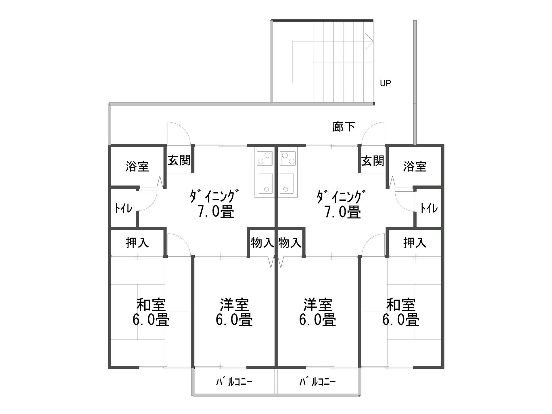 バーディハウス２の間取り