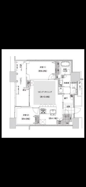 福岡市東区香椎照葉のマンションの間取り