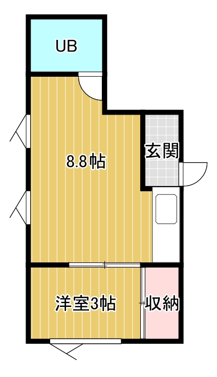 コーポサクラムーンの間取り