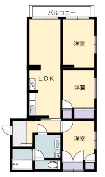 石川コーポ２の間取り