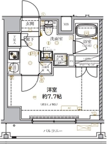 ベルシード門前仲町ＩＩの間取り