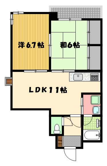 イストワール城山の間取り