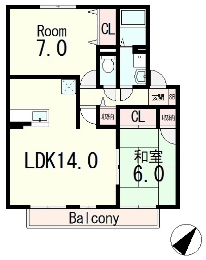 ウィルモア大江の間取り