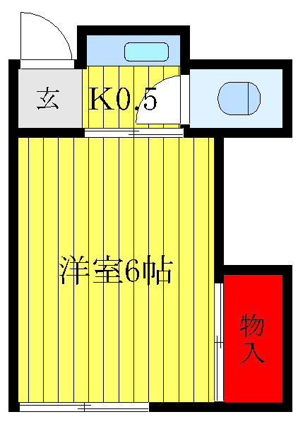 北区滝野川のアパートの間取り