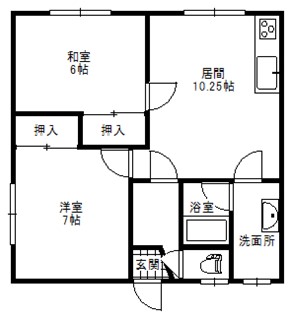 木村ハイツの間取り