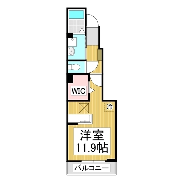 長野市上松のアパートの間取り