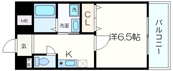 GROOVE平野（旧：インペリアル平野）の間取り