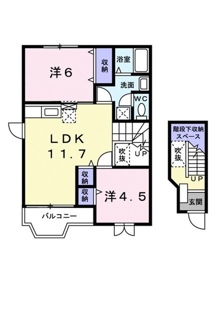 シュピーレン空港通Ｂの間取り