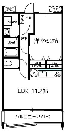 アビタシオングロリエの間取り