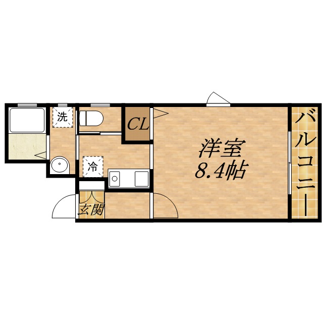 川西市小花のマンションの間取り