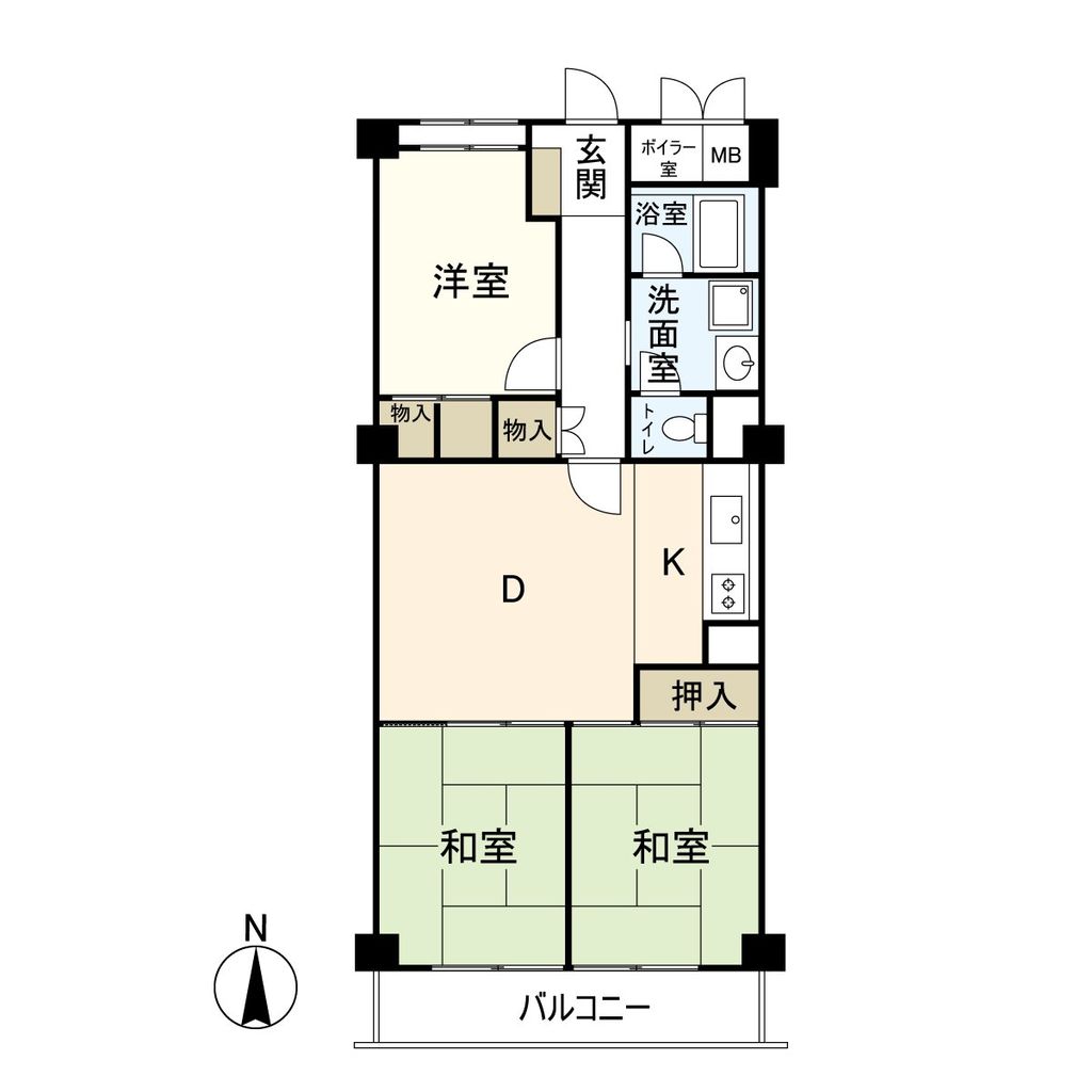 芦屋翠ヶ丘パークマンションの間取り