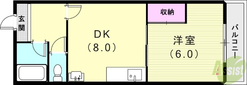 灘北ハイツの間取り