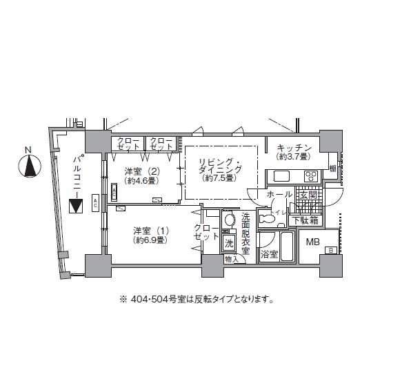 アクティ汐留の間取り