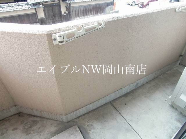 【岡山市北区大供表町のマンションのバルコニー】